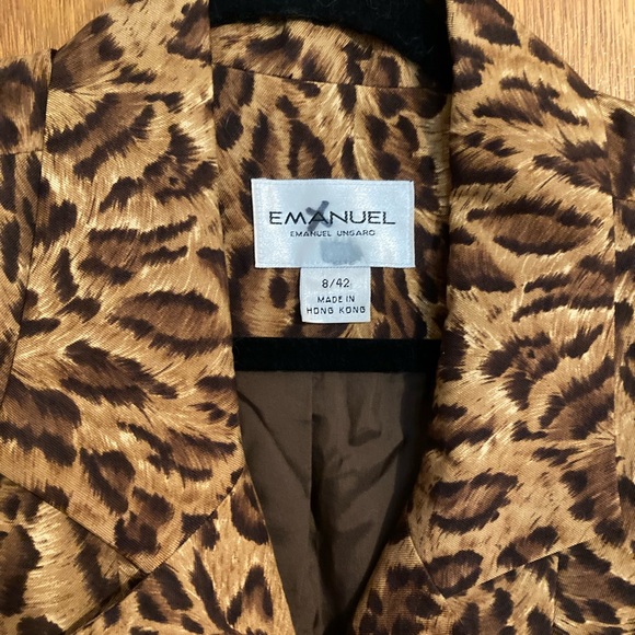 Emmanuel Ungaro dress vintage 80s leopard - Picture 3 of 4